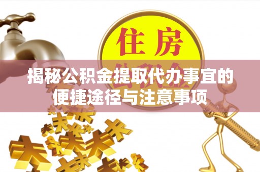 海棠揭秘公积金提取代办事宜的便捷途径与注意事项