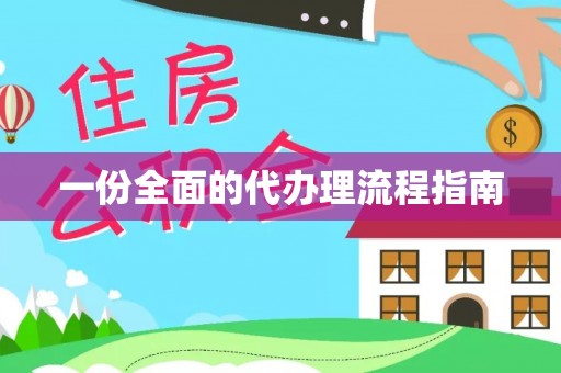 海棠一份全面的代办理流程指南