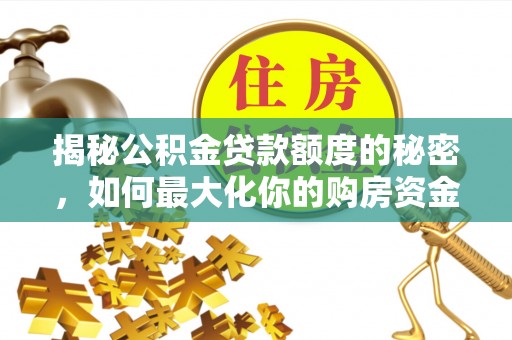 海棠揭秘公积金贷款额度的秘密，如何最大化你的购房资金