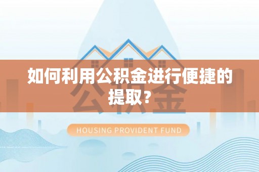海棠如何利用公积金进行便捷的提取？