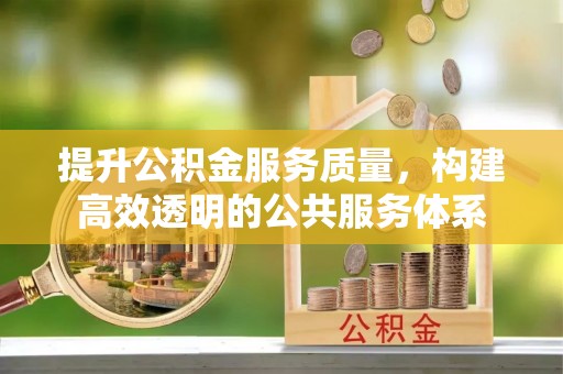 海棠提升公积金服务质量，构建高效透明的公共服务体系