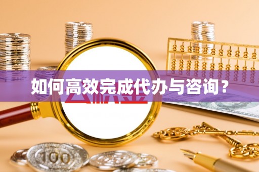 海棠如何高效完成代办与咨询？