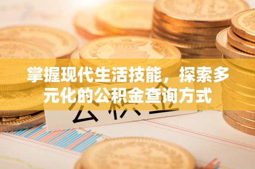 海棠掌握现代生活技能，探索多元化的公积金查询方式