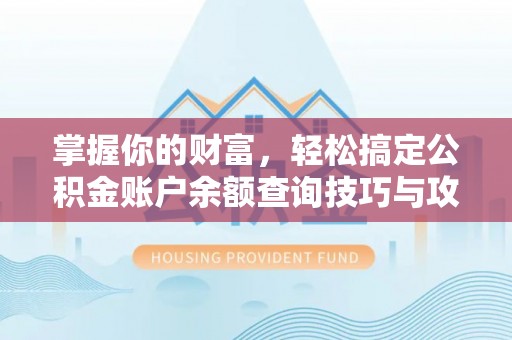海棠掌握你的财富，轻松搞定公积金账户余额查询技巧与攻略