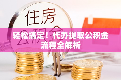 海棠轻松搞定！代办提取公积金流程全解析
