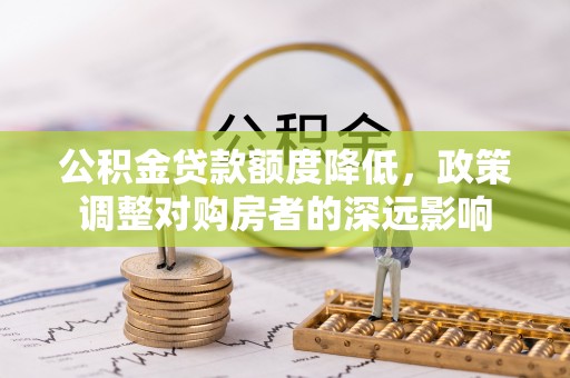 海棠公积金贷款额度降低，政策调整对购房者的深远影响