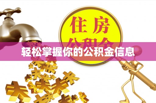 海棠轻松掌握你的公积金信息